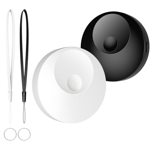 Etiquetas de 2 Paquetes [certificadas por Apple MFi] Compatible con Apple Find My iOS Solo Smart Key Finder Bluetooth Rastreador de Equipaje Rastreo Global para Perro Clave Paquete Resistente al Agua