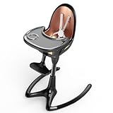 Hot Mom Baby High Chair Adjustable Seat Angle Lift Height Double Tray Luxury Baby Eating Chair,Lifetime Availability,Black Gold