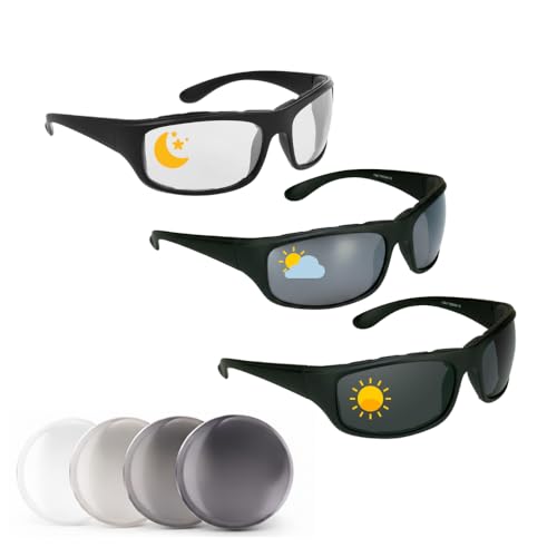 BikerArmour Photochromic Motorcycle Riding Glasses