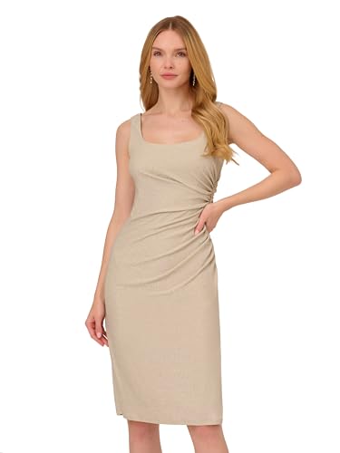 Adrianna Papell Women's Metallic Knit Midi Dress