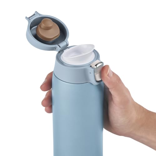 Emsa N21518 Travel Mug Light Isolierbecher, Fassungsvermögen: 0,4 L, extra-schlankes Format, Leichtgewicht, Edelstahl… – Ansicht 2