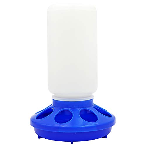PROBEEALLYU Chicken Feeder 1L Poultry Drinker (Blue)