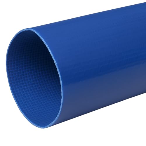5 Metre (16.4ft) x 38mm (1½") Layflat Discharge Pond Hose Pipe Lay Flat Submersible Pump Water Pump Blue