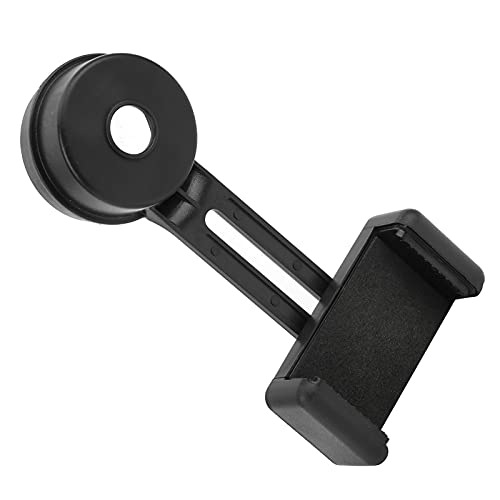 Majatou Adaptador de Teléfono de Telescopio Universal, Montura de Digiscoping, Accesorios de Soporte de Montura de Digiscoping Portátil para Teléfono Celular para Exteriores(Negro) Cover