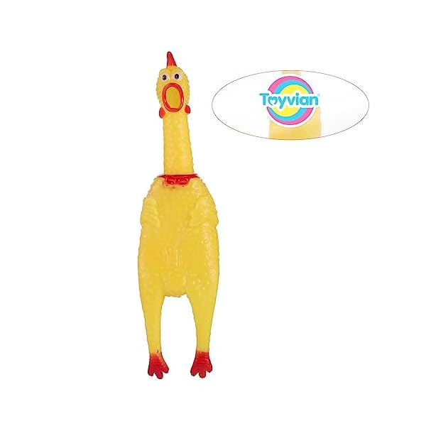 STOBOK Squawking Chicken Rubber Squeeze Toy | Fun Stress Relief Toy