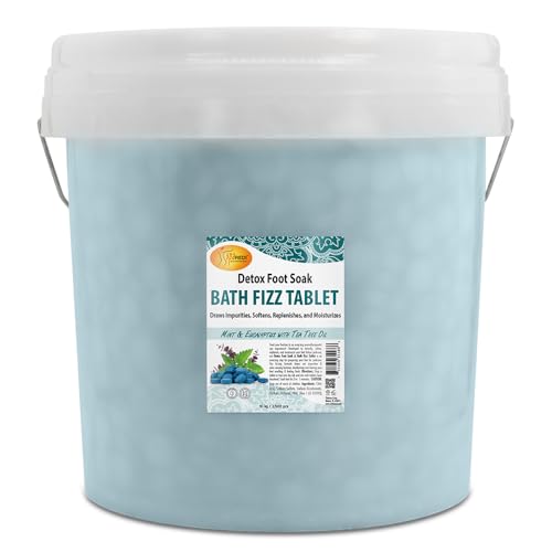 SPA REDI - Bath Fizz Tablets - Mint Scented - 2500 Tablets - 3 Gal Pail