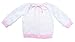 FLVFF BABY Fashion Newborn Boy's Girl's Unisex Warm Winter Crochet Set 4 Pieces (White/Pink)