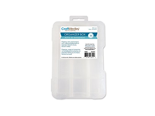Image of Craft Medley PB809 Organizer Box with Lid, 7 inch by 3.75 inch by 2 inch