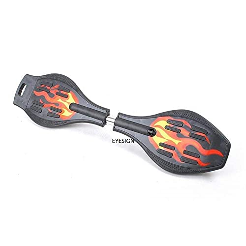Image of BABAFAB 34 Inch X 9 Inch Waveboard Skateboard with Carry Bag, with 80mm Illuminating PU Wheels (Mix Character Skateboard) (H4-G25B-UMO6)
