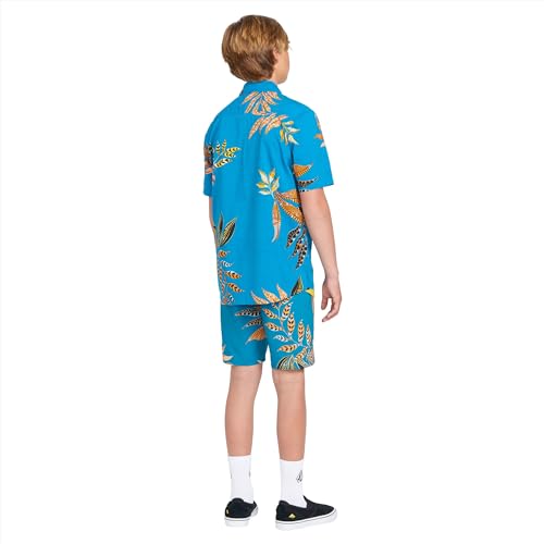 Image of Volcom Boys Mod Tech Boardshorts (Big & Little Sizes) Board Shorts, Ocean Teal, 24 US