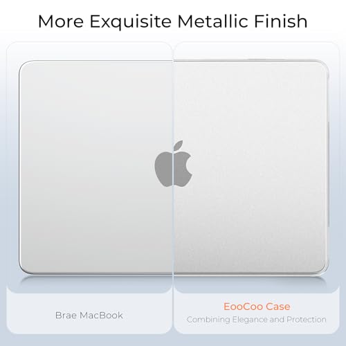 Image of EooCoo Compatible for Apple 2026 MacBook Neo Case 13 inch Laptop A3404 A18 Pro Chip with Liquid Retina Display, 100% Match Official Color, Scratch Resistant, Hard Shell Protective Cover, Frost Clear