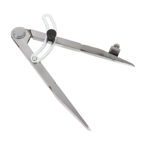 jojofuny Brújula para Artesanía en Cuero 150mm Boli para Marcar Ropa, Calibre de Trazado Portátil y Medidor de Espaciado para Costura Manual y Trabajos en Muebles