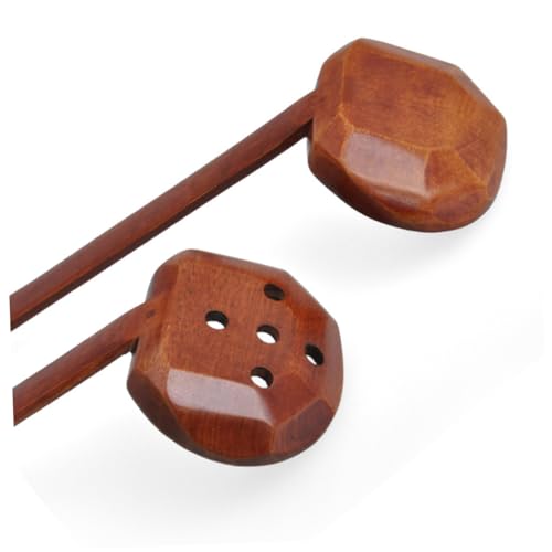 iplusmile 2個 天然ナンム木製ロングハンドルざるスプーン スープスプーン点 耐熱 丈夫な手彫り仕上げ ラーメン 火鍋調理用ミキシングツール