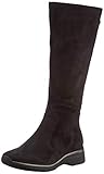 Wechselfussbett ara Damen POSIO Kniehohe Stiefel, SCHWARZ, 41.5 EU