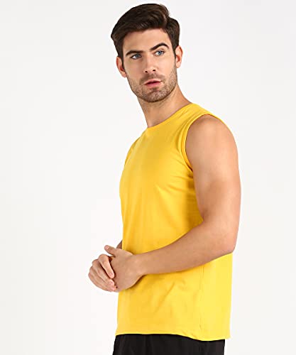 Image of Rock Paper Scissors Men Vest Cotton Workout Wear Gym Vest