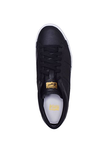 Onitsuka Tiger Lawnship 2.0 Mens Black Leather Lace Up Sneakers Shoes 7.5