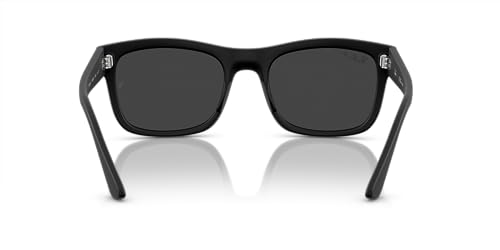 Ray-Ban RB4428F Square Polarized Sunglasses for Men for Women, Matte Black - image 4