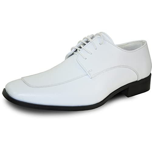 VANGELO Men Formal Tuxedo Dress Shoe for Wedding, Uniform and Prom -Wide Width Available