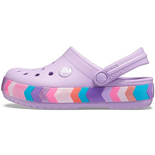 Image of Crocs Unisex Kids Crocband Cheveron Beaded Clog