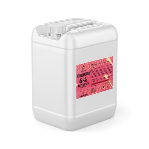 Hydrogen Peroxide 6% Technical Grade - 5 Gallon Pail – for Industrial Cleaning, Oxidation, Bleaching, and Chemical Processing