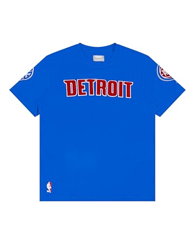 Camiseta NBA azul M de algodón de manga corta para niños grandes