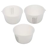 Operitacx 3 Piezas Jarras de Silicona para Mezclar Resina con Escala Vasos Reutilizables Antiadherentes para Epoxi y Acrílico Herramientas Precisas para DIY y