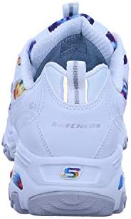 Skechers womens D'lites - Summer Fiesta Sneaker, White Multi, 7.5 US | Image 3