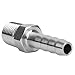 Stainless Steel Quick Coupling Connector,Male Thread BSPT 1/4in Barb Joint 6mm 8mm 10mm for Air Pipe Connection in Industrial Equipment,DIY Projects,Compressed Air Systems,Agriculture Machinery