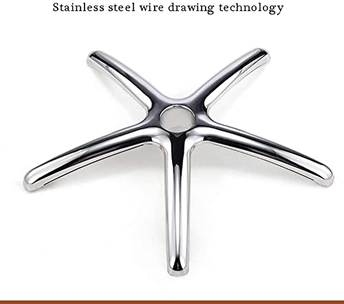 Chaise de bureau pivotante noire avec tabouret à roulettes robustes - 4