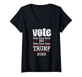 Photo Gallery donna vota con la tua testa non il tuo odio pro trump 2020 elezione maglietta con collo a v Photo Gallery donna vota con la tua testa non il tuo odio pro trump 2020 elezione maglietta con collo a v