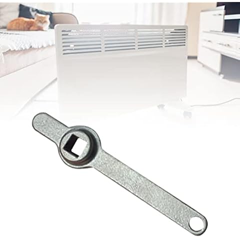 DZAY Radiator Bleed Key, Stainless Steel Radiator Ventilation Handle, Easy Grip Heating Key Square Radiator Valve Clock Key for Bleeding and Air Vent Cover