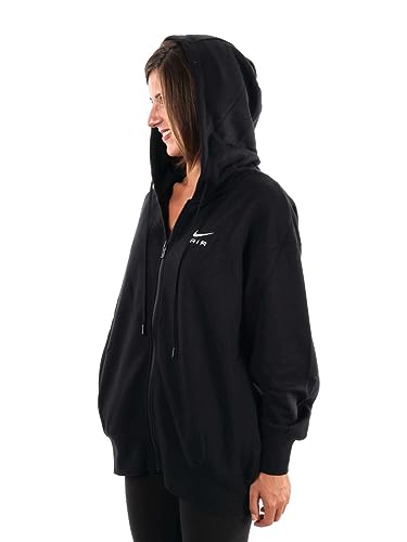 Felpa Con Cappuccio Oversize Da Donna Con Zip Integrale Nike Air Fleece - 3