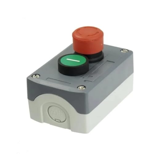 Caja de interruptor de botón pulsador para control de maquinaria 240V 3A