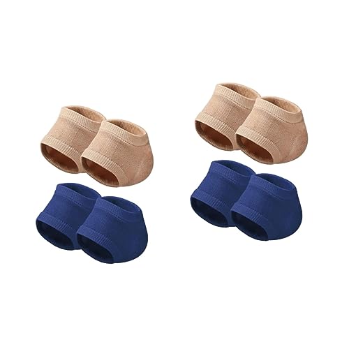 FOMIYES 2sets Comfortable Heel Sleeves Gel Heel Protectors Prevent Cracked Breathable Pedi Socks 2pairs*2