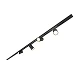 ILLUX Kit de Riel 2 Metros Negro con 4 Spots LED, 24W Totales, Luz Cálida 3000K, Lámpara Dirigible Completa para Techo en...