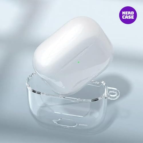 NERDCASE, Capa, Case de Silicone Transparente Compatível com AirPods 4