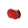 Dresco – achterlicht 3 led batterijen rood/zwart – Rood,Zwart