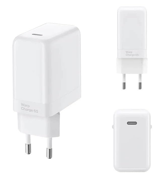 Image of SUPERVOOC 65W Power Adapter- Ultra Fast Charger for OnePlus with True 65W PD Charging | Compatible with OnePlus 12 /12R /11 /11R /10 /10R, Nord CE 3 Lite 5G, Nord 2T 5G, Nord 5G-White| BIS Certified