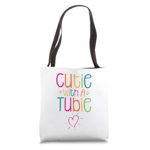 Bolso tote para tubo de alimentación Cutie With A Tubie miniatura 1