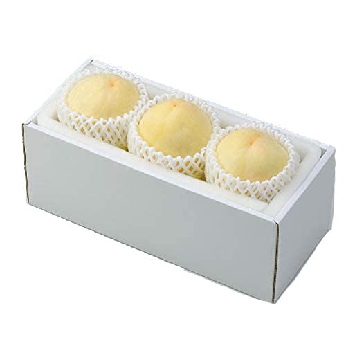 Amazon.co.jp: 桃 岡山白桃 ロイヤル 3Lサイズ 約300g × 3玉 岡山県産
