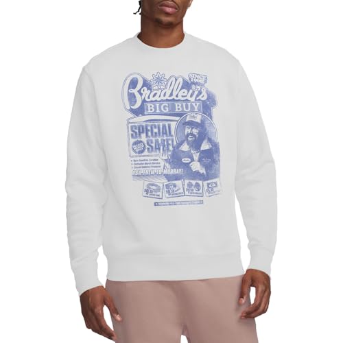 Sweatshirt Stranger Things blanc pull-over mixte au look Bradley's Big Buy