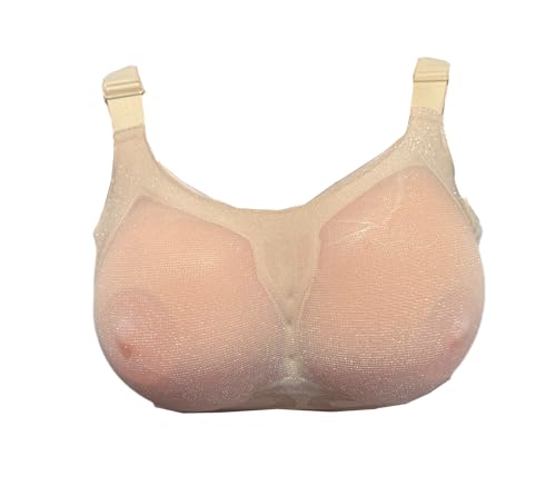 BIMEI Durchsichtiger BH mit Taschen für Brustformen