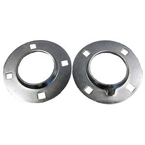 SKF Adapter Bearing Housing Flange Mount Stamping Relubricatable Pressed Seal Pillow Block Style Rugged Steel for Output Shafts, Farming Equipment, Industrial or Marine - G90MSA