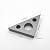 Right Angle Ruler, 45 n 90 Degree Small Aluminum Alloy Triangle Ruler with Both Imperial and Metric Scales Machinist Carpenter's Square Measuring Tool for DIY Woodworking Workshop Table and Miter Saw