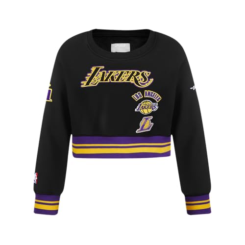 Image of Pro Standard Big Girls NBA Retro Classics Fleece Crewneck Sweatshirt