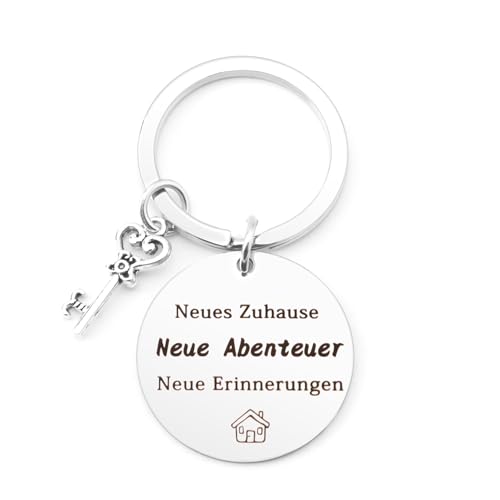 ItkFresh Schlüsselanhänger, Neues Zuhause, Einweihungsgeschenk, Geschenk zum Einzug, Unisex-Erwachsene, Edelstahl, Klassisch, Neues Zuhause I