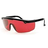 Laser Safety Glasses, Laser Eye Protection Safety Goggles, Red Lens, Black Frame, Suit for Hair Removal Laser Treatment, Laser Engraving Cutting