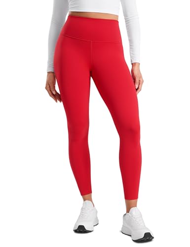 CRZ YOGA Womens Fleece Lined Leggings 25'' - Matte Winter Warm