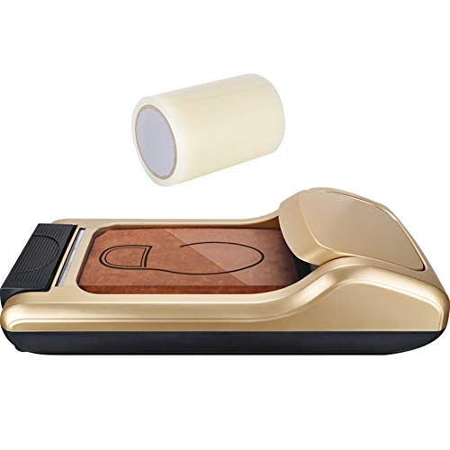 MRKU Dispensador automático de cubrezapatos, máquina portátil con Bota Impermeable para Uso doméstico y de Oficina.