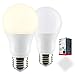 Satco S39836; LED Lamps; 9.8 Watt; A19 LED; Omni-Directional; 3000K; Medium Base; 220 deg. Beam Angle; 120 Volt for use at Residential,Retail,Commercial,Industrial, (2 Pack)